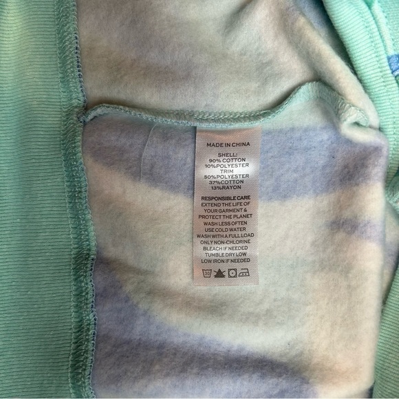 NWT Hill House Allie Zip-Up Ocean Kaleidoscope Fleece Jacket, size XS - Picture 11 of 12